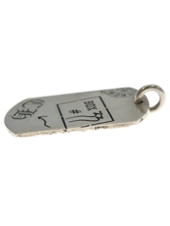 SOLD) a Chrome Hearts Aoyama Store  Chrome Hearts Dog Tag Aoyama CH Anniversary Dog Tag Necklace Top Silver